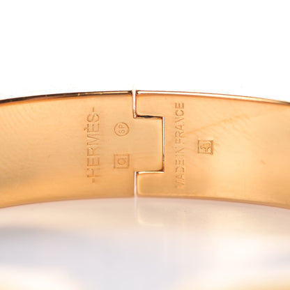 Hermes Enamel Narrow Clic Clac H Bracelet PM Orange 4 of 6
