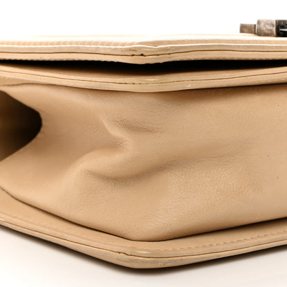 Chanel Calfskin Double Stitch Small Boy Flap Beige 9 of 10