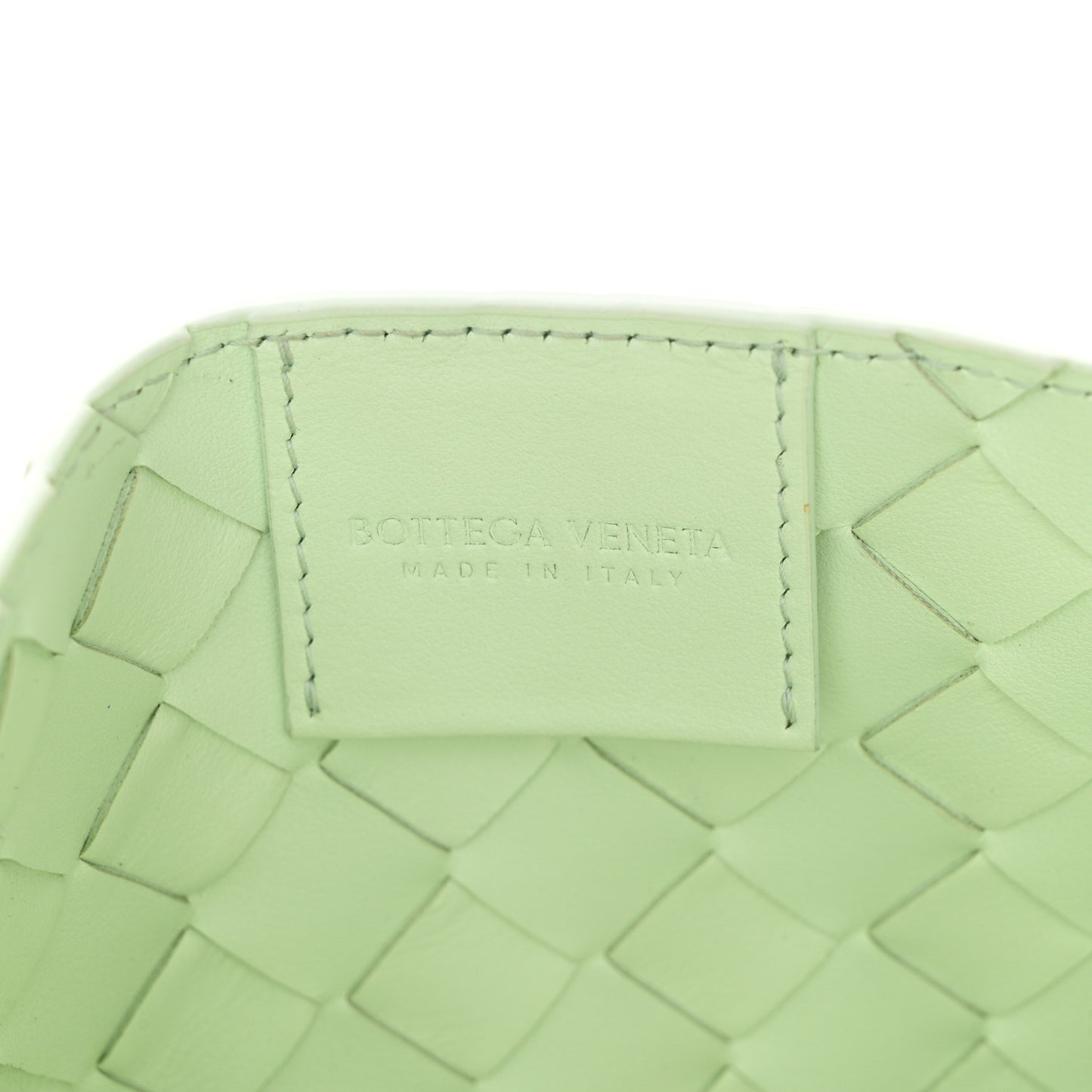 Nappa Intrecciato Envelope Pouch Glacier