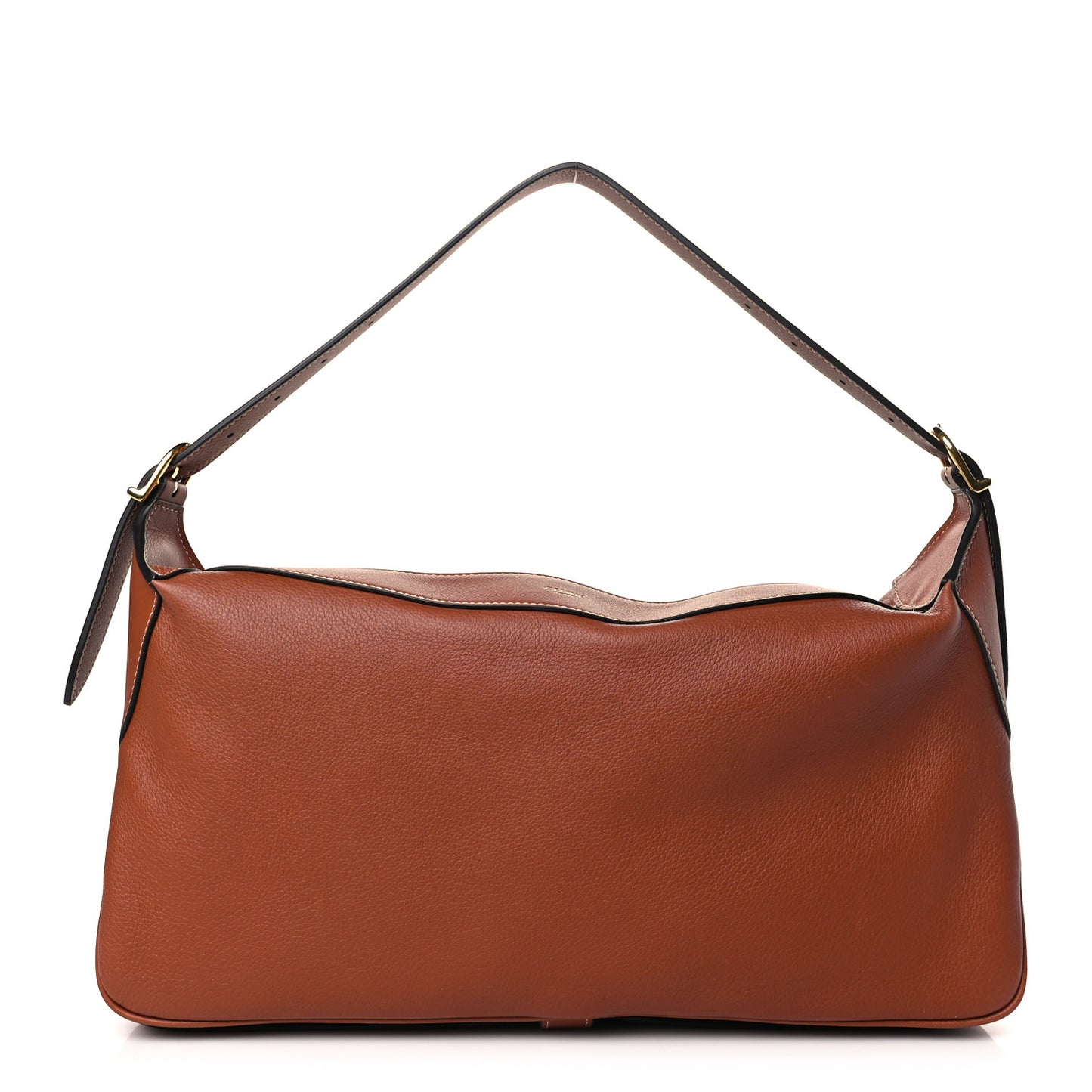 Supple Calfskin Medium Romy Shoulder Bag Tan