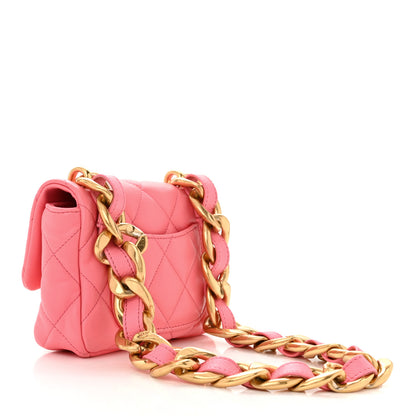 Chanel Lambskin Quilted Mini Funky Town Flap Pink 3 of 10