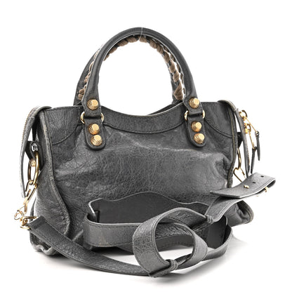 Balenciaga Agneau Giant 12 Gold Hardware Mini City Gris Tarmac 3 of 13
