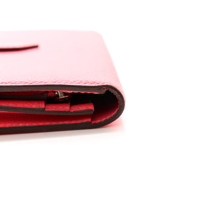 Hermes Epsom Bearn Gusset Wallet Rose Azalee 10 of 10