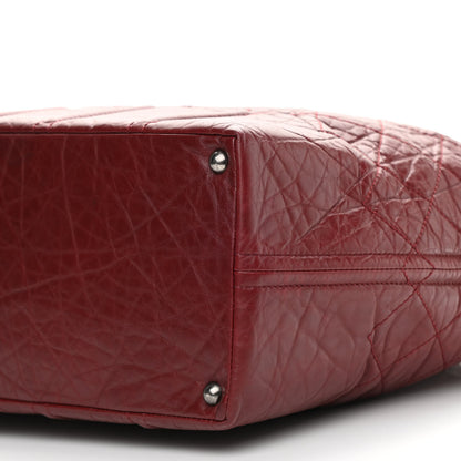 Chanel Aged Calfskin Large Shopping In Moscow Tote Burgundy 10 of 10