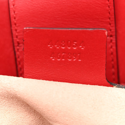 Gucci Calfskin Matelasse Small GG Marmont Tote Hibiscus Red 7 of 11