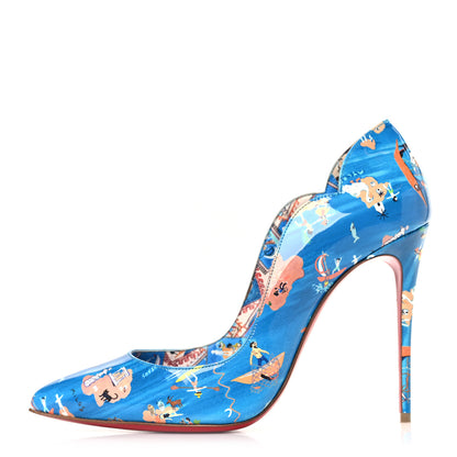 Christian Louboutin Patent Odissey Hot Chick 100 Pumps 39.5 Multicolor 1 of 9