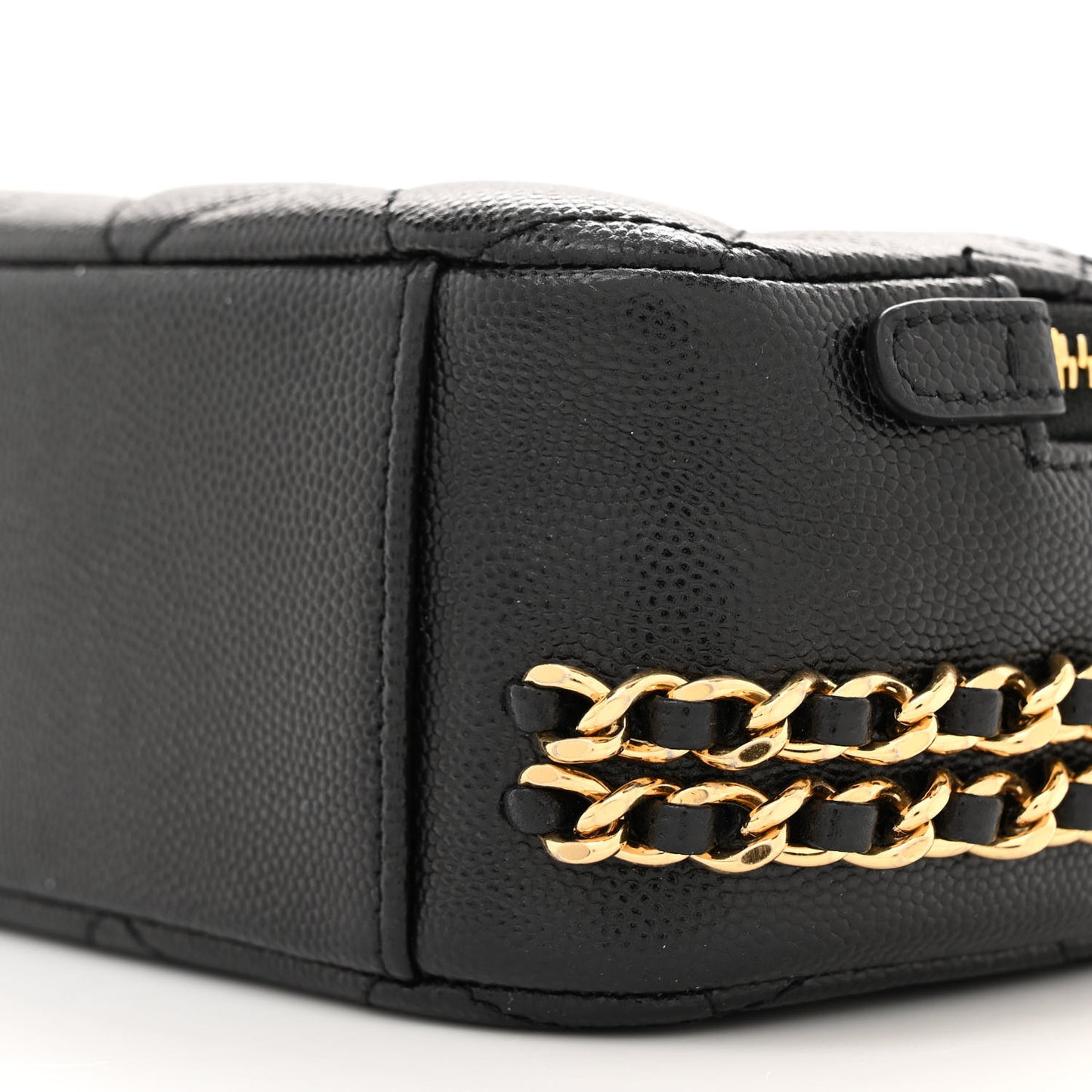 Caviar Quilted Mini CC You Camera Case Black