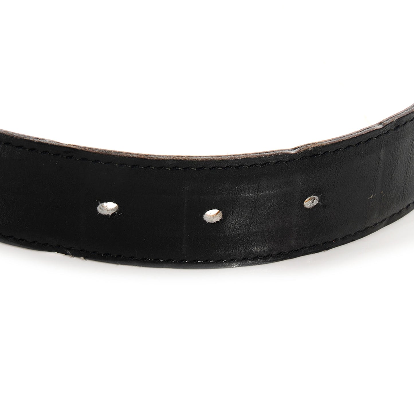 Box Togo Reversible Belt Strap Noir Gold 110