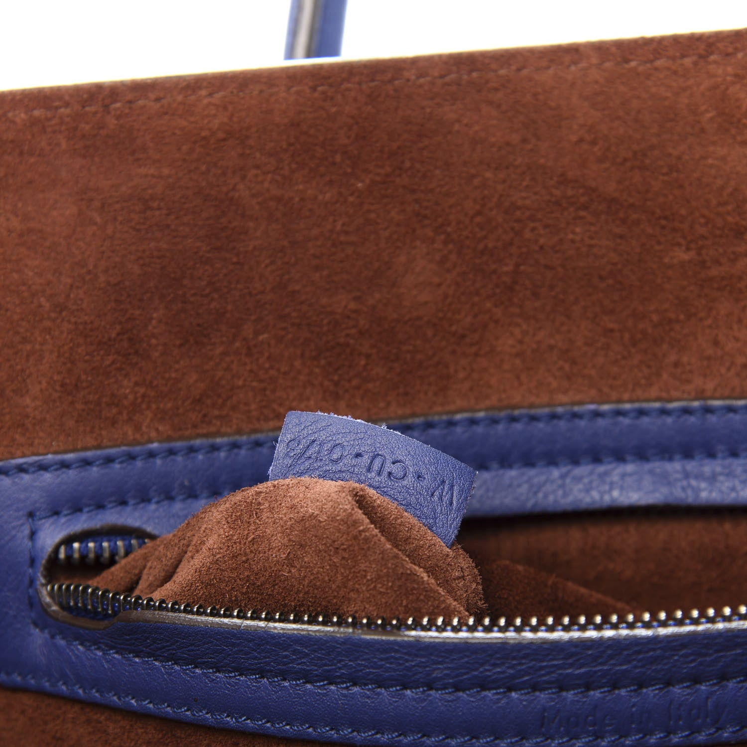 Celine Supple Calfskin Medium Phantom Luggage Indigo 7 of 12