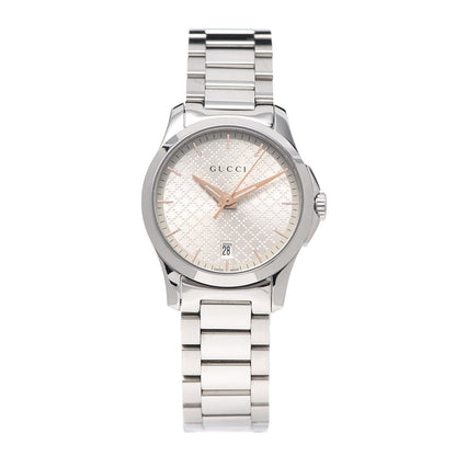 Gucci Stainless Steel 27mm G-Timeless Diamante Quartz Watch 1 of 6
