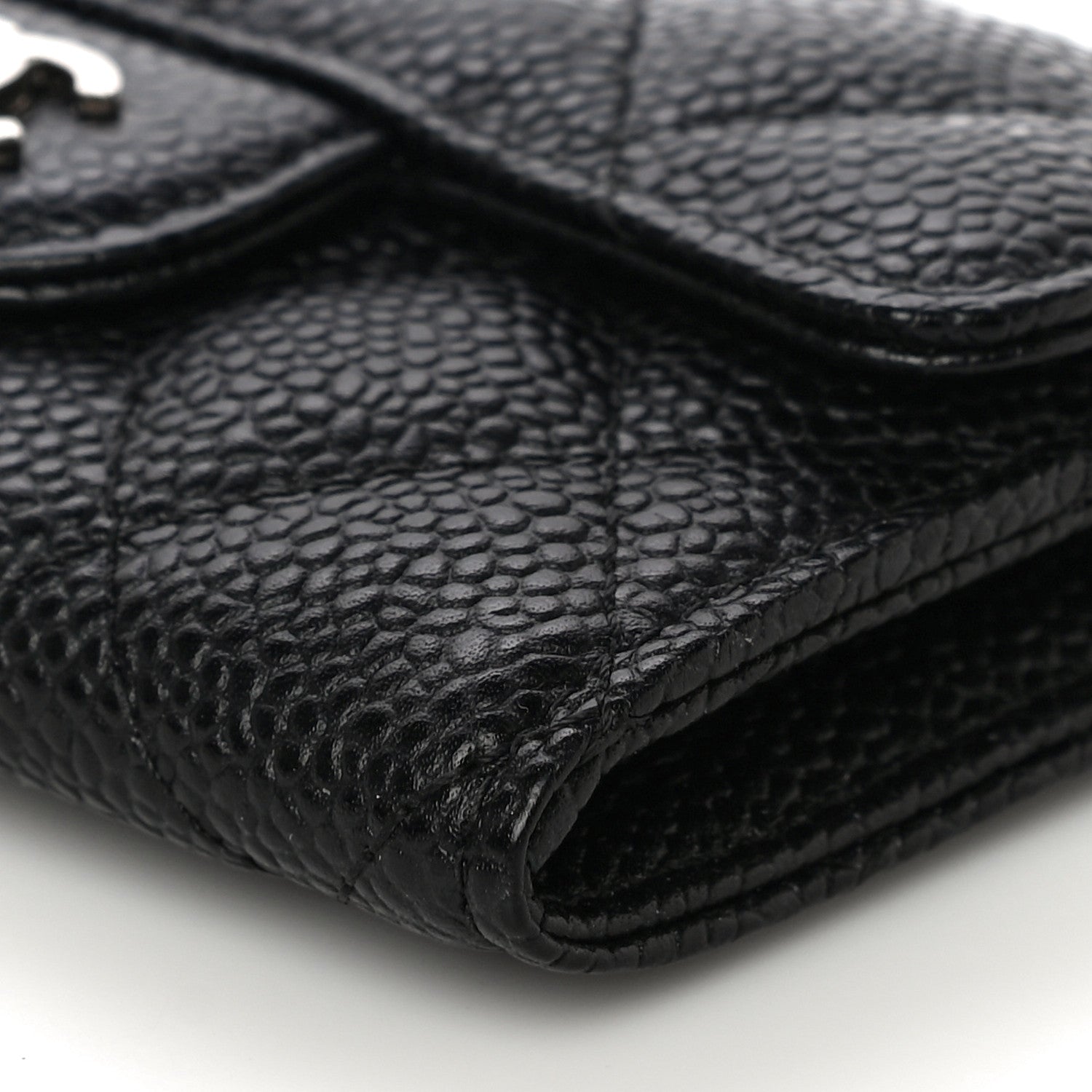Chanel Caviar Quilted Flap Card Holder Black 11 of 12