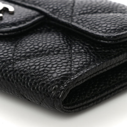 Chanel Caviar Quilted Flap Card Holder Black 11 of 12