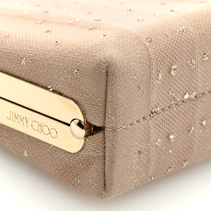 Jimmy Choo Suede Tulle Glitter Celeste Clutch Ballet Pink 7 of 8