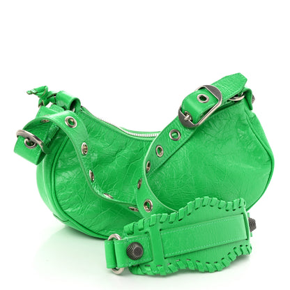 Balenciaga Agneau Arena Le Cagole Shoulder Bag XS Vivid Green 4 of 13