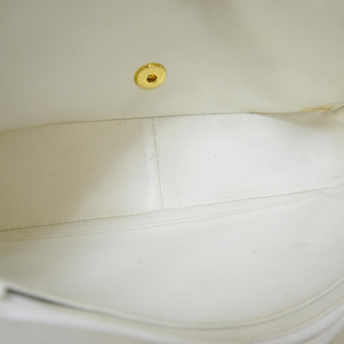 Lambskin Medium Flap White