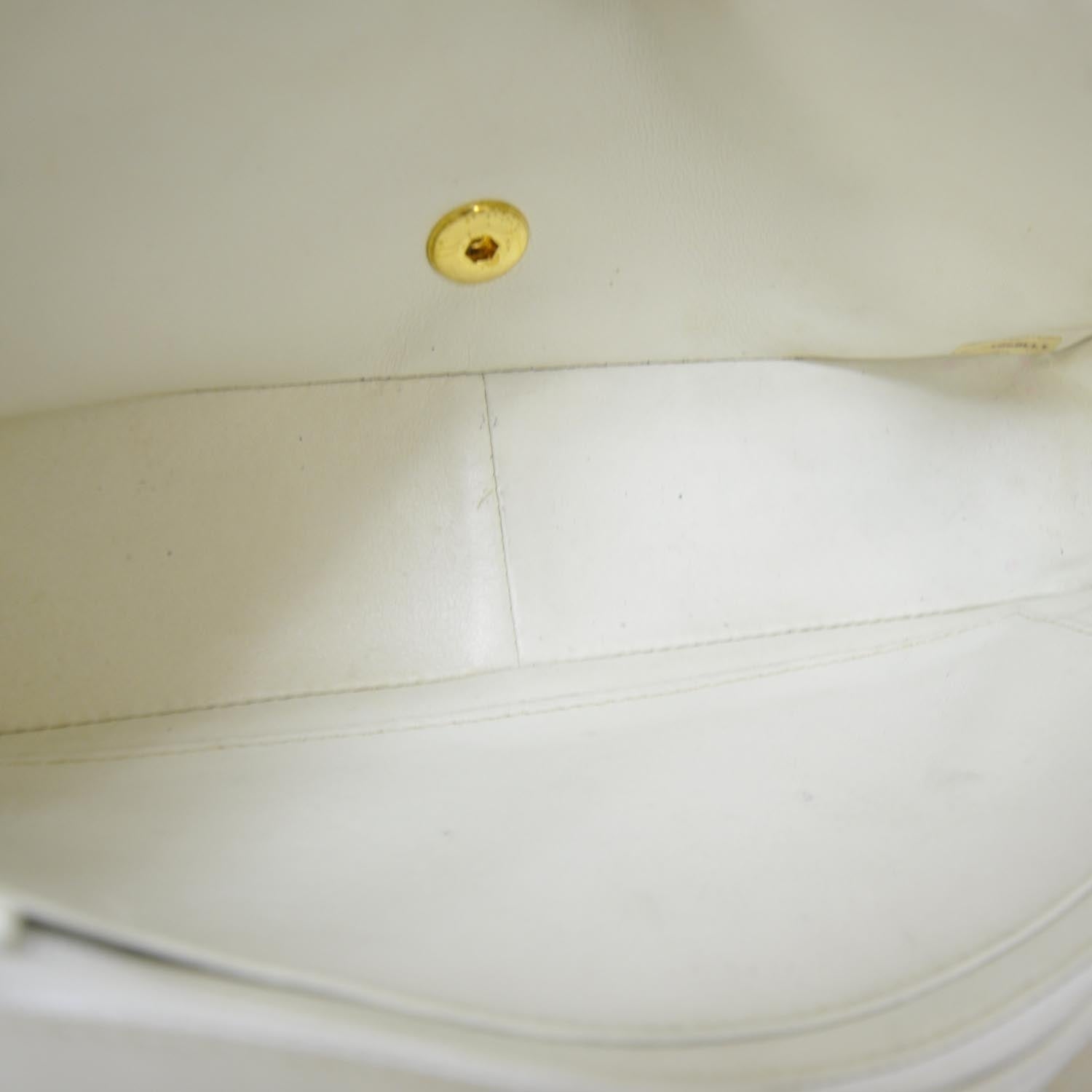 Chanel Lambskin Medium Flap White 6 of 10