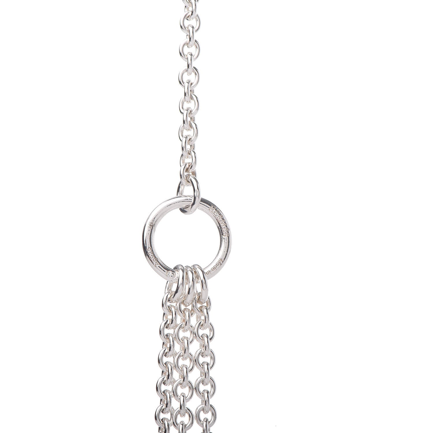 Hermes Sterling Silver Chain D'Ancre Parade Lariat Necklace 5 of 5