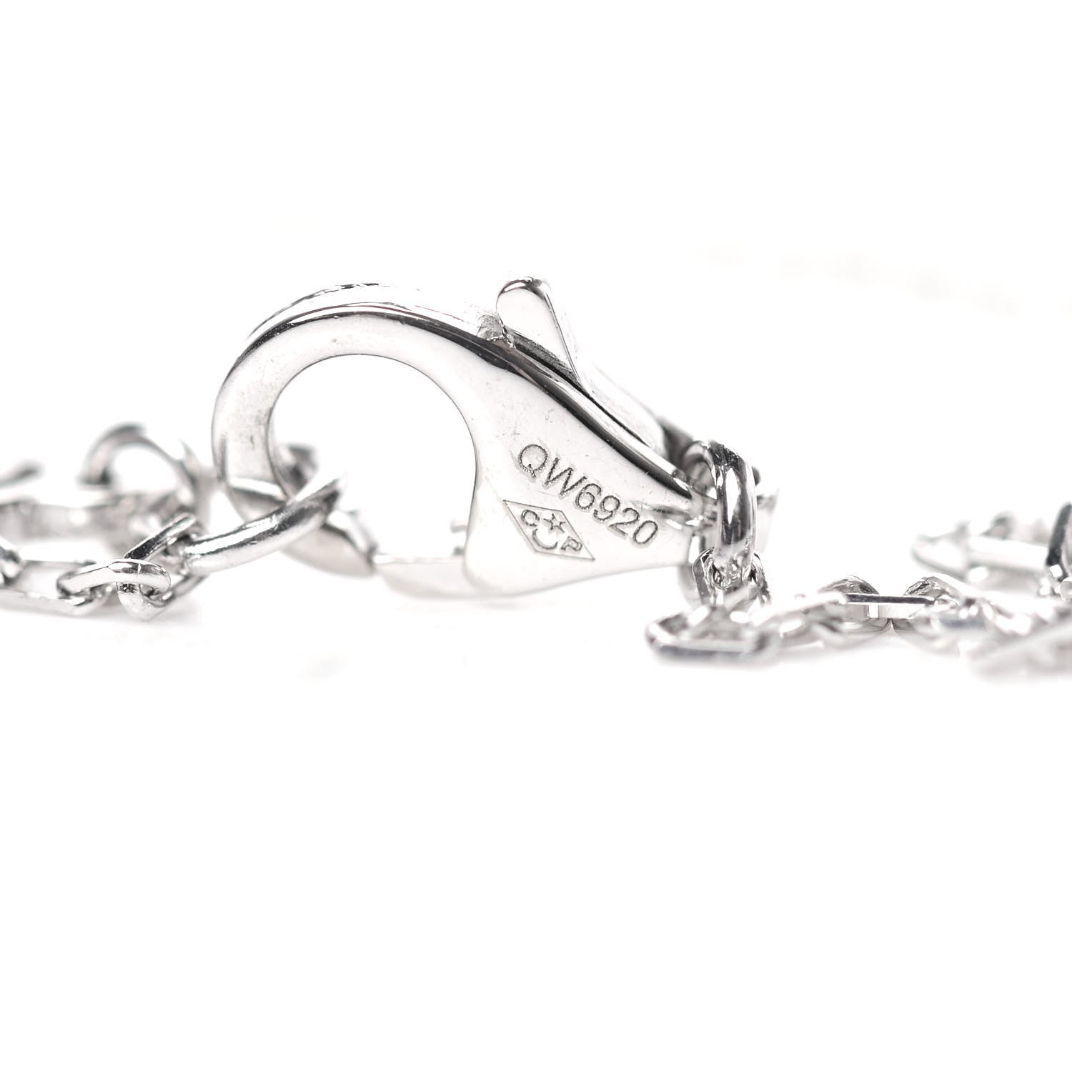 Cartier 18K White Gold Diamond LM D'Amour Pendant Necklace 5 of 6