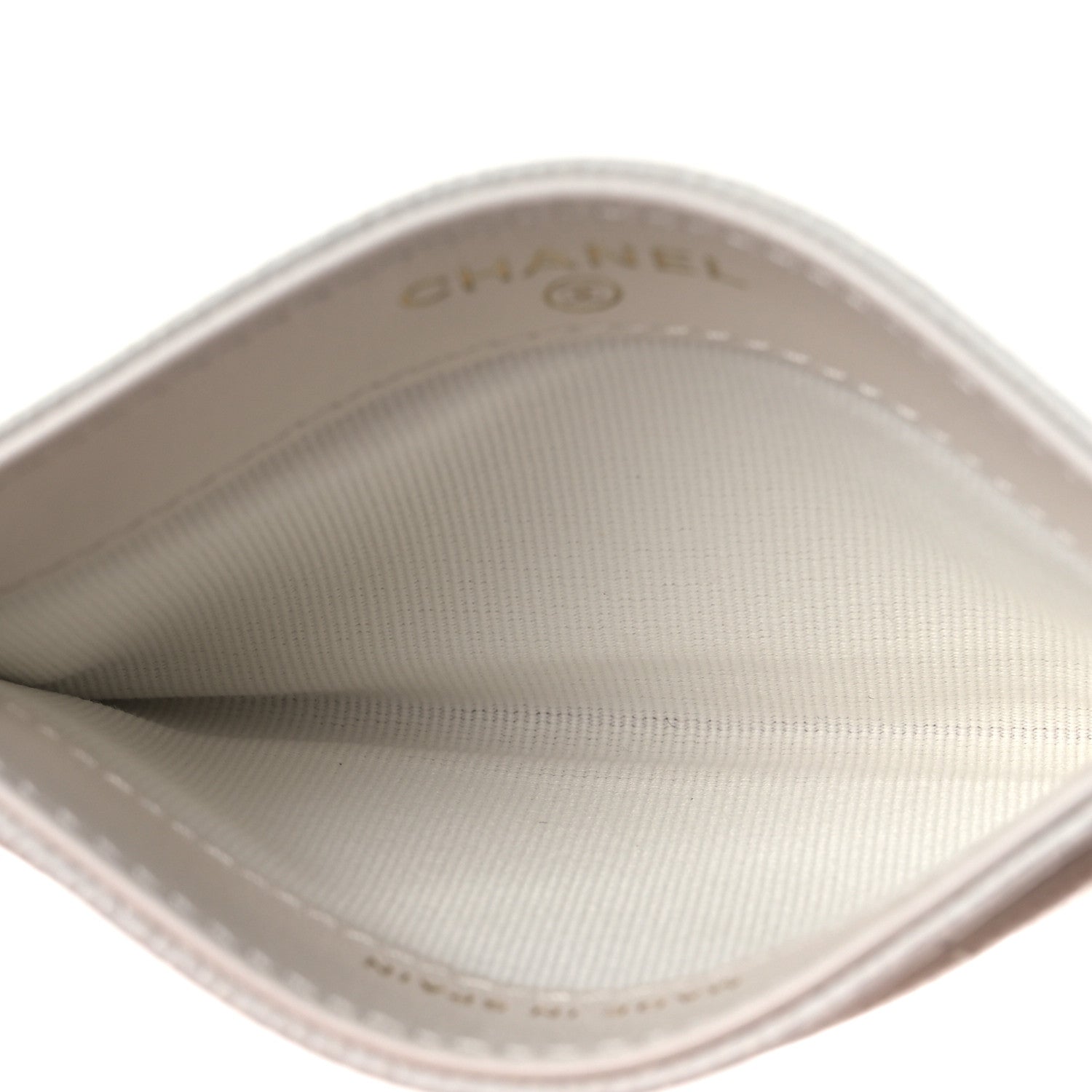 Chanel Caviar Quilted Card Holder White 6 of 11