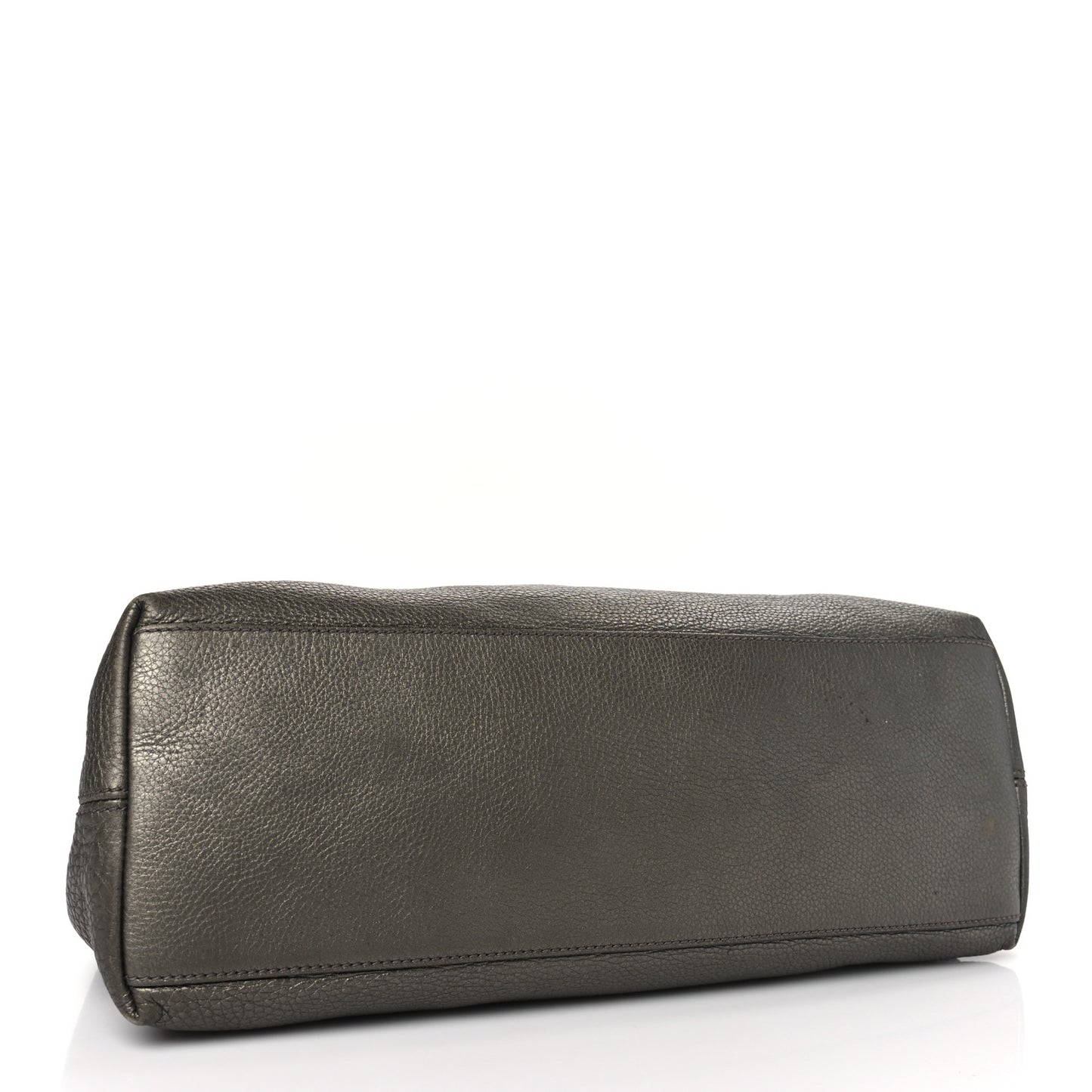 Metallic Pebbled Calfskin Medium Soho Chain Shoulder Bag Sasso