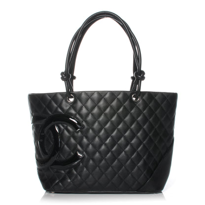 Chanel Calfskin Quilted Large Cambon Tote Black 1 of 8