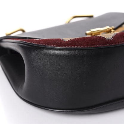 Chloe Suede Calfskin Wonder Woman Patchwork Drew Shoulder Bag Black 6 of 10