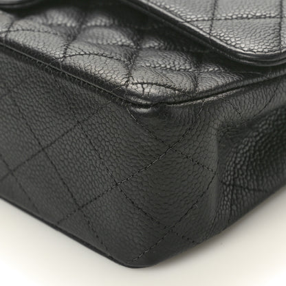 Chanel Caviar Quilted Medium Double Flap Black 10 of 11