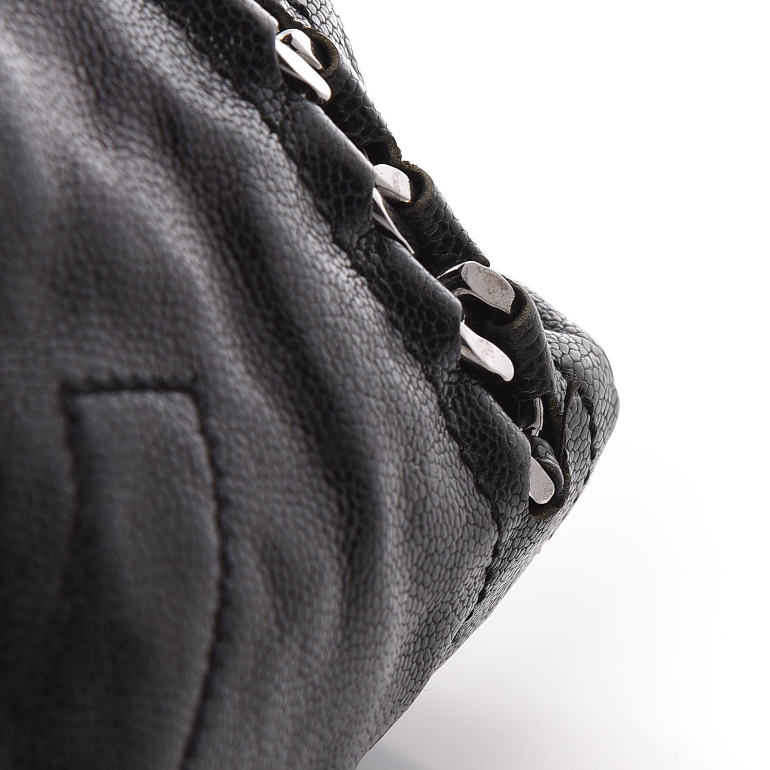 Chanel Glazed Calfskin Large Modern Chain Tote Black 19 of 27