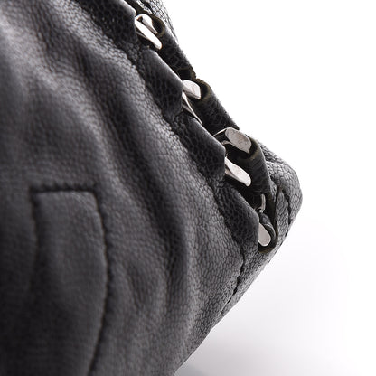 Chanel Glazed Calfskin Large Modern Chain Tote Black 19 of 27