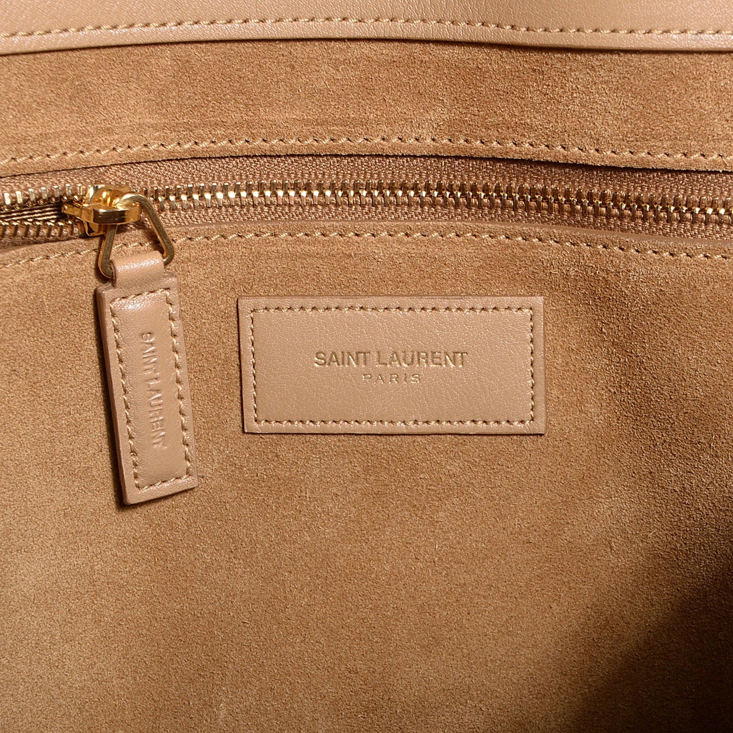 Saint Laurent Calfskin Large Sac de Jour Carryall Tan 6 of 8