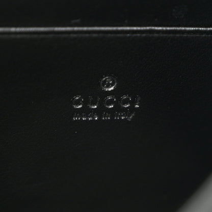 Gucci Calfskin Matelasse GG Marmont Chain Wallet Black 6 of 12