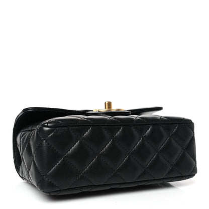 Chanel Lambskin Enamel Quilted Mini Flap Black 4 of 9