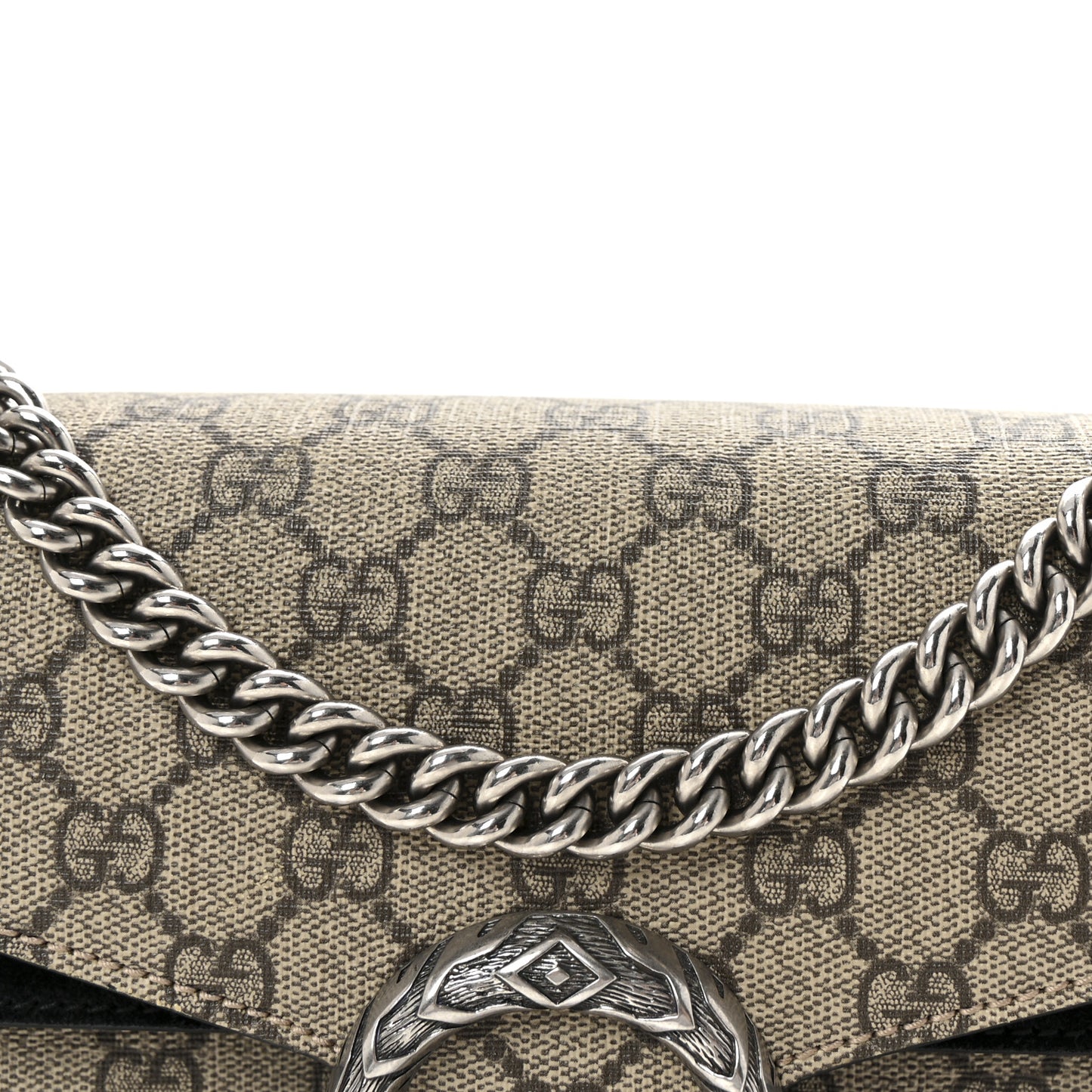 GG Supreme Monogram Small Dionysus Shoulder Bag Black