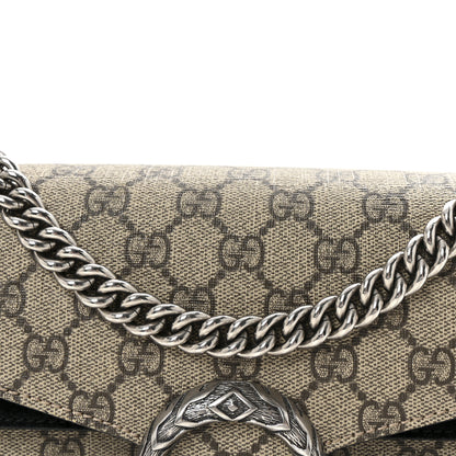 Gucci GG Supreme Monogram Small Dionysus Shoulder Bag Black 8 of 10