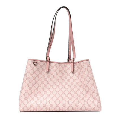 Gucci GG Supreme Monogram Emblem Large Tote Bag Light Pink 1 of 9