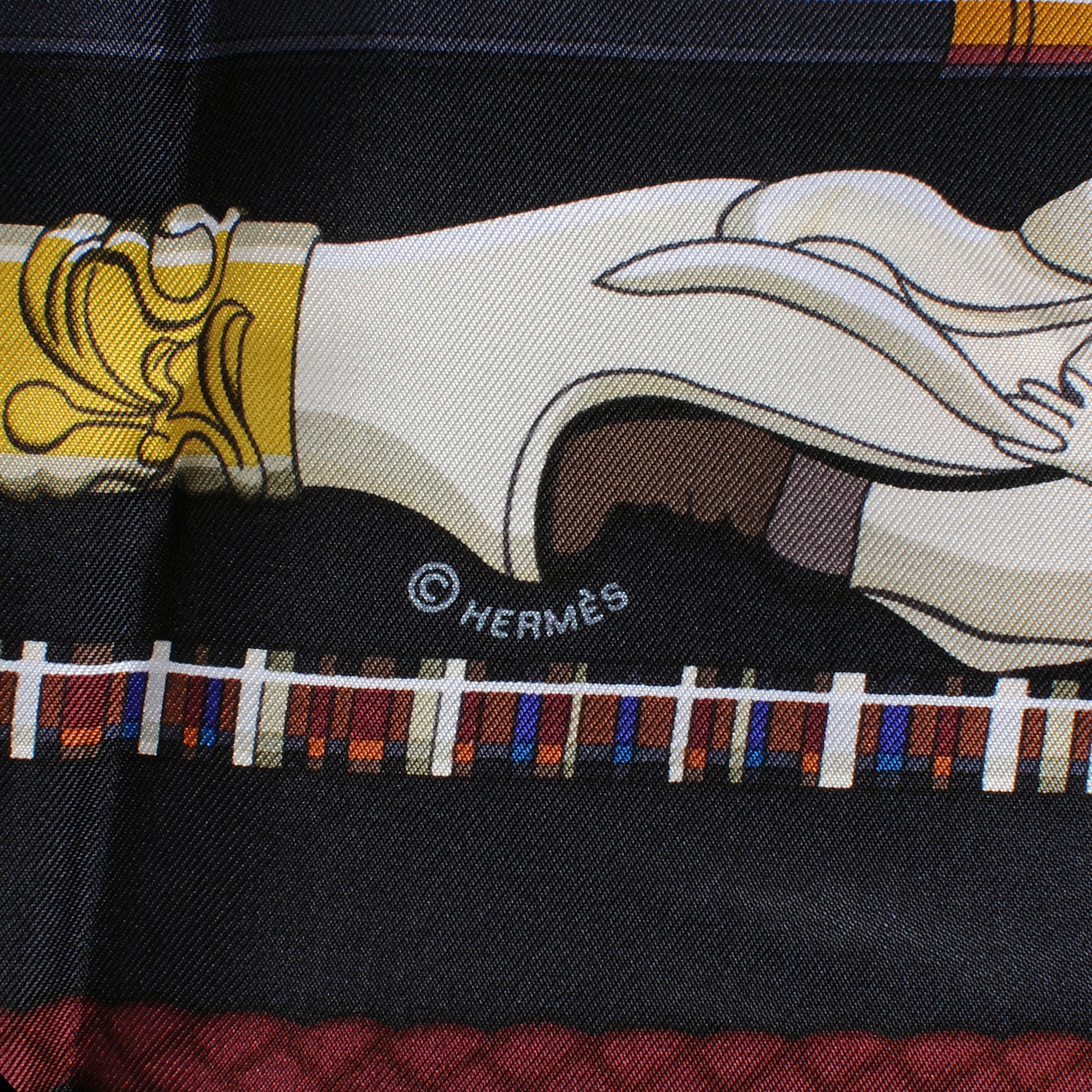 Hermes Silk Les Cannes Scarf 90 5 of 8