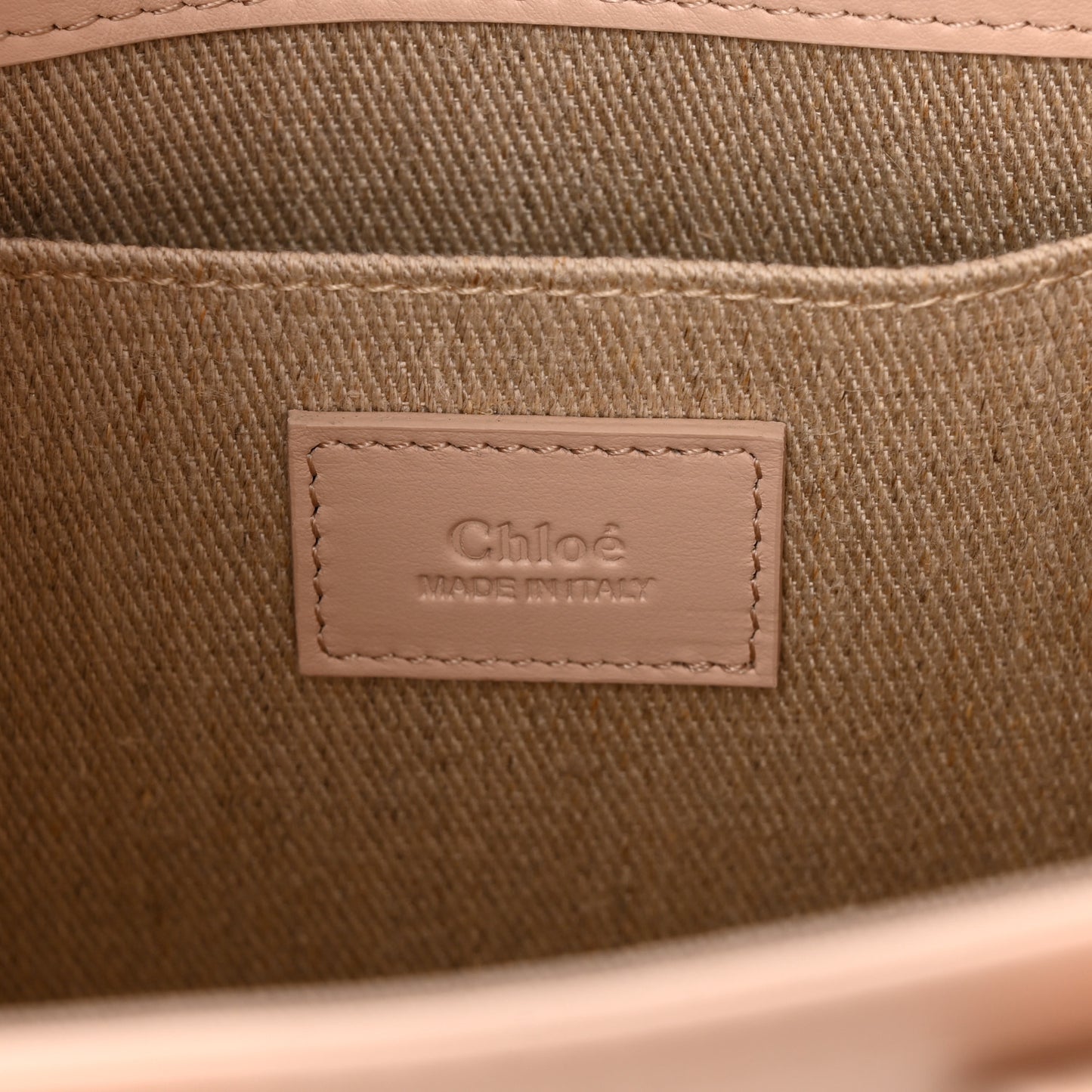 Calfskin Small Woody Tote Cement Pink