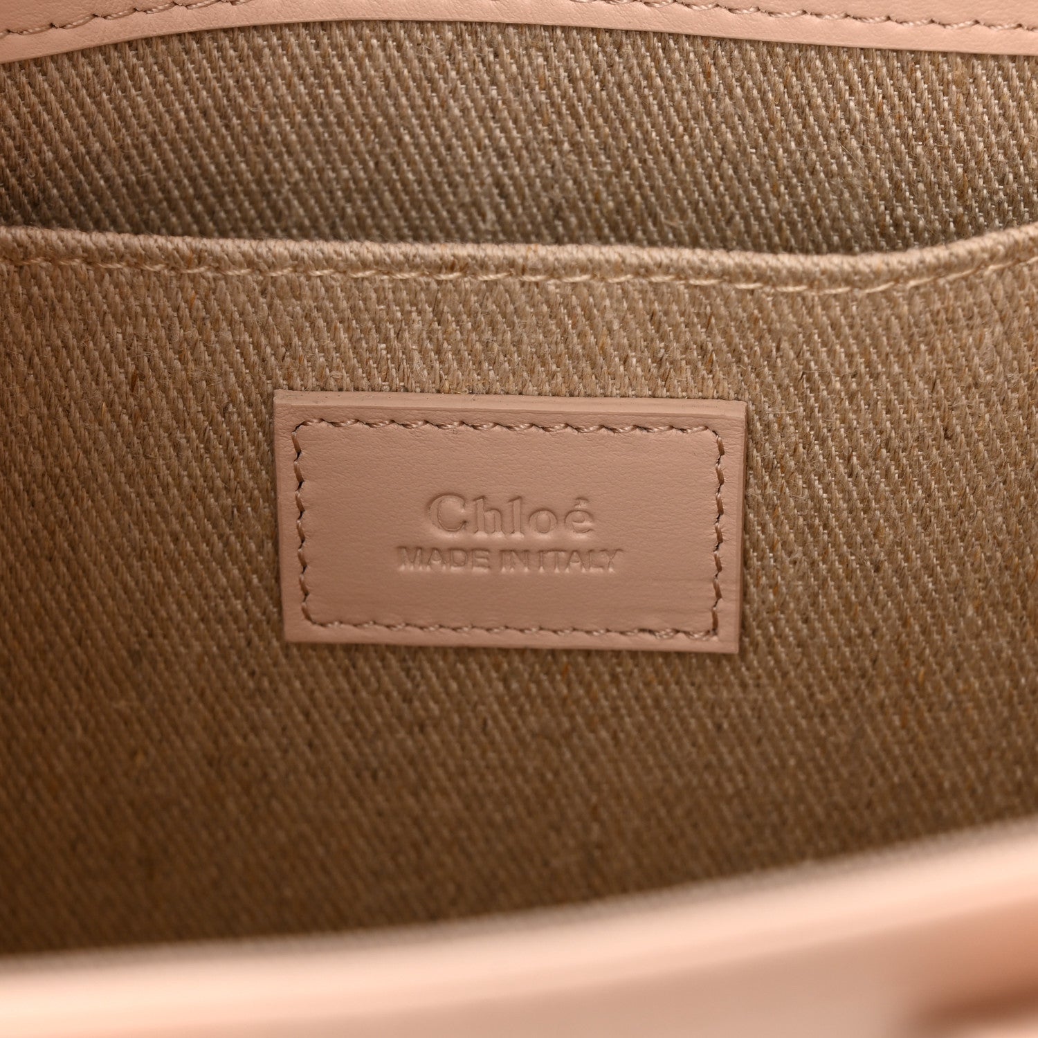Chloe Calfskin Small Woody Tote Cement Pink 6 of 10
