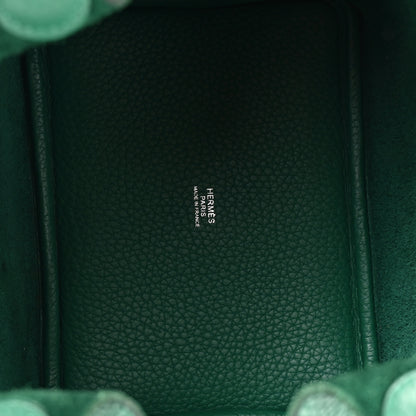 Hermes Taurillon Clemence Picotin Lock 18 Vert Vertigo 5 of 11