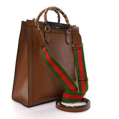 Gucci Wonka Grain Calfskin Large Diana Tote Bag Cuir Black 3 of 11