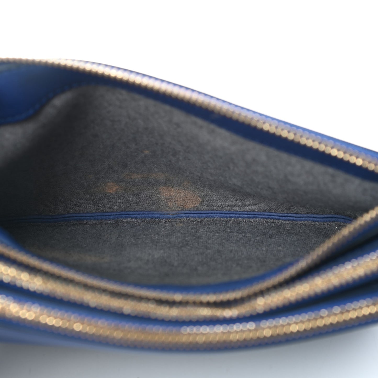 Lambskin Small Trio Crossbody Bag Electric Blue