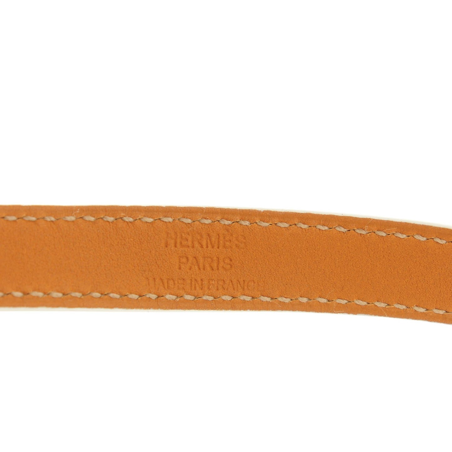 Epsom Kelly Double Tour Bracelet S White