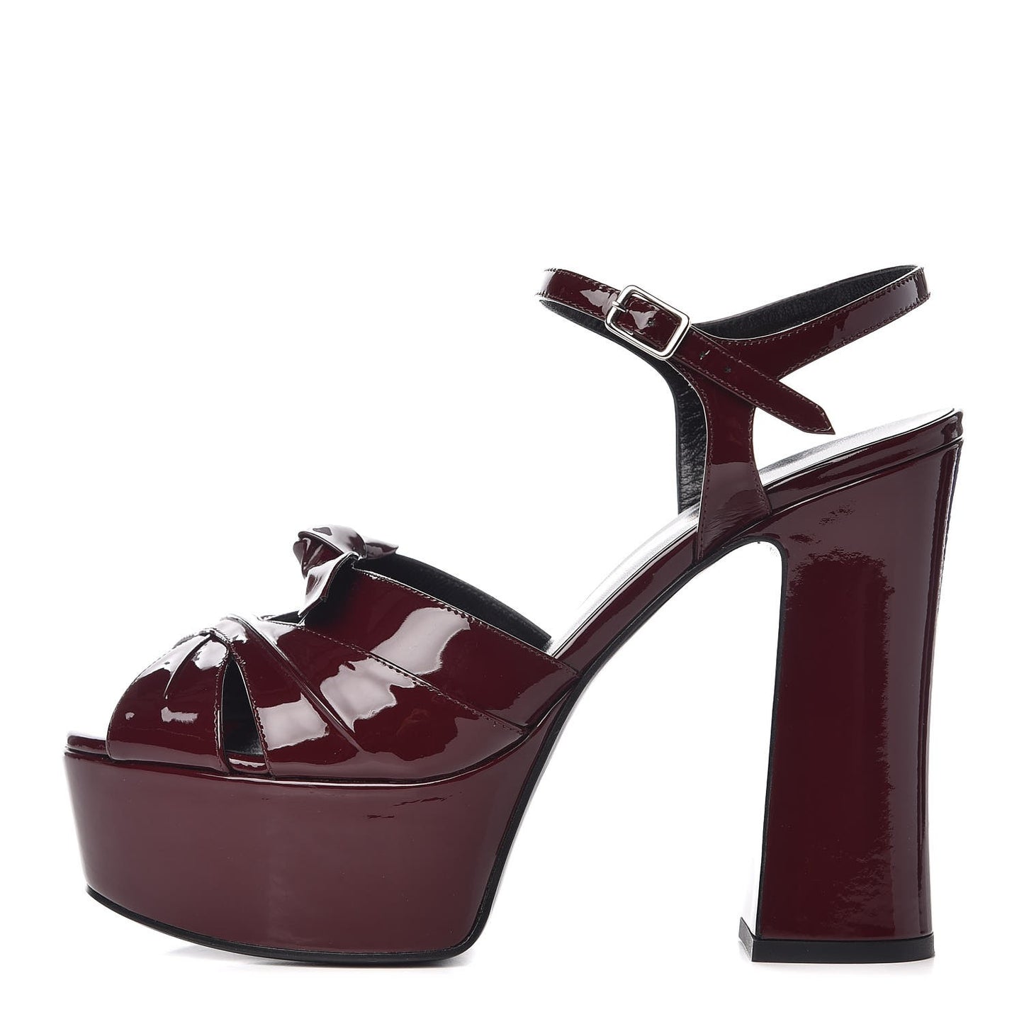 Vitello Vernice Soft Candy 80 Platform Sandals 38 Rouge Legion