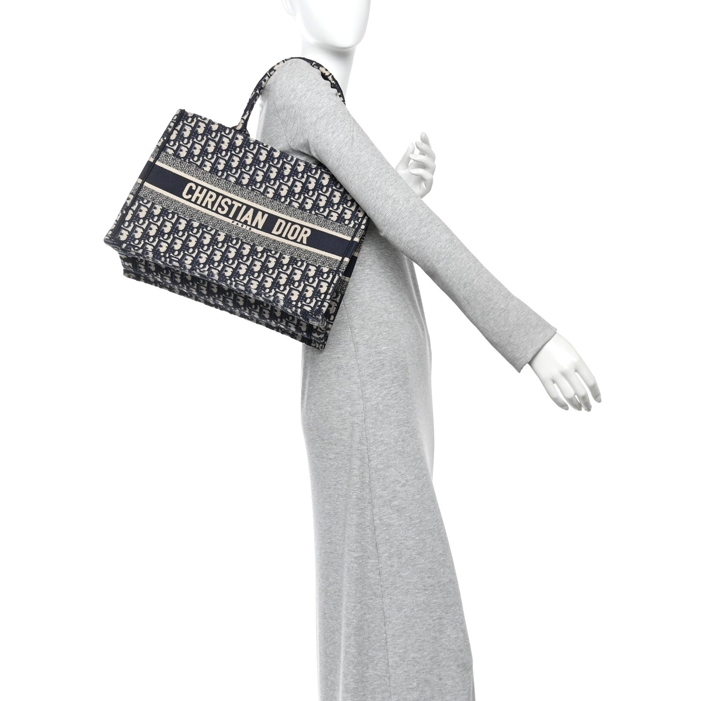 Oblique Medium Book Tote Blue Multicolor