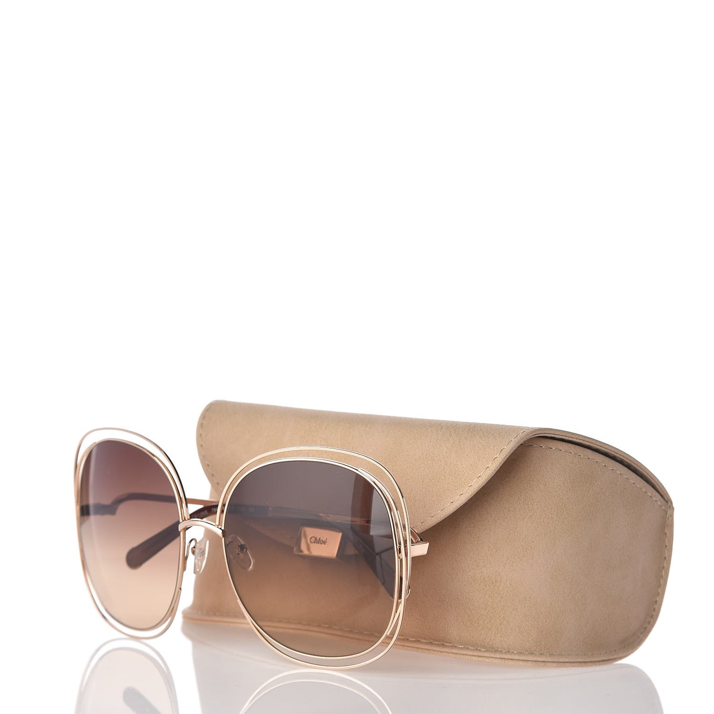 Oversized Round Sunglasses CE126S Gold