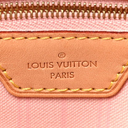 Louis Vuitton Damier Azur Delightful MM Rose Ballerine 6 of 8