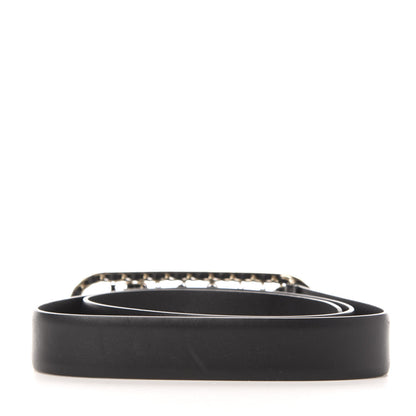 Chanel Calfskin CC Chain Vintage Allure Logo Belt 85 34 Black 2 of 8
