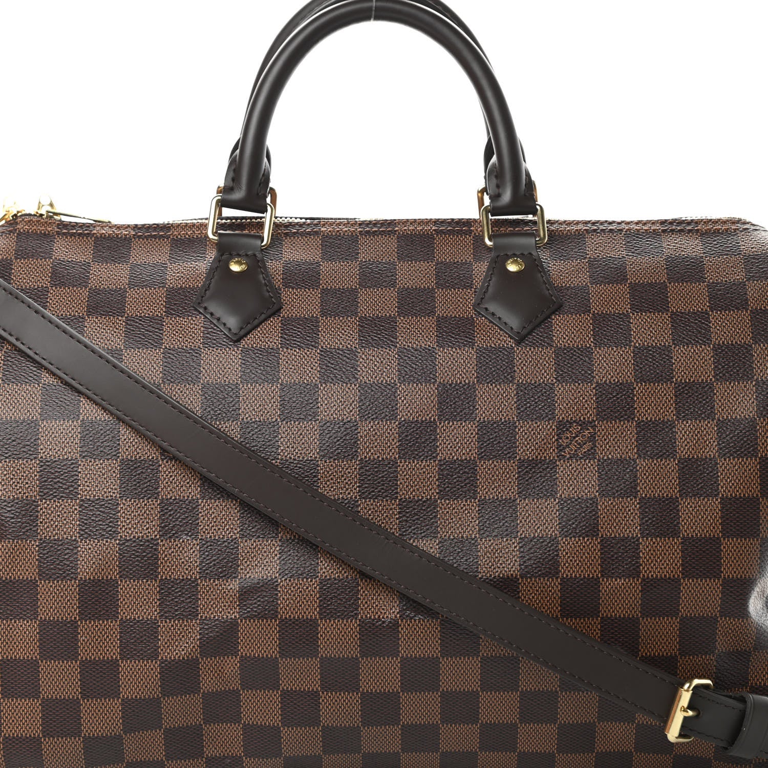 Louis Vuitton Damier Ebene Speedy Bandouliere 35 9 of 14