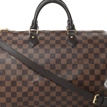 Louis Vuitton Damier Ebene Speedy Bandouliere 35 9 of 14