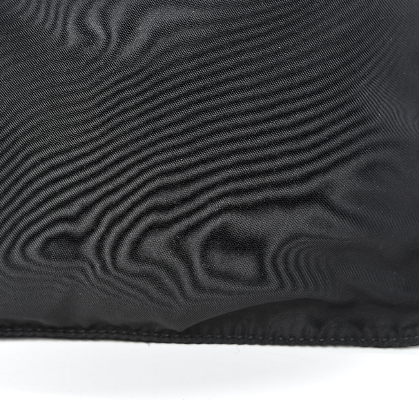 Nylon Small Flat Messenger Bag Black